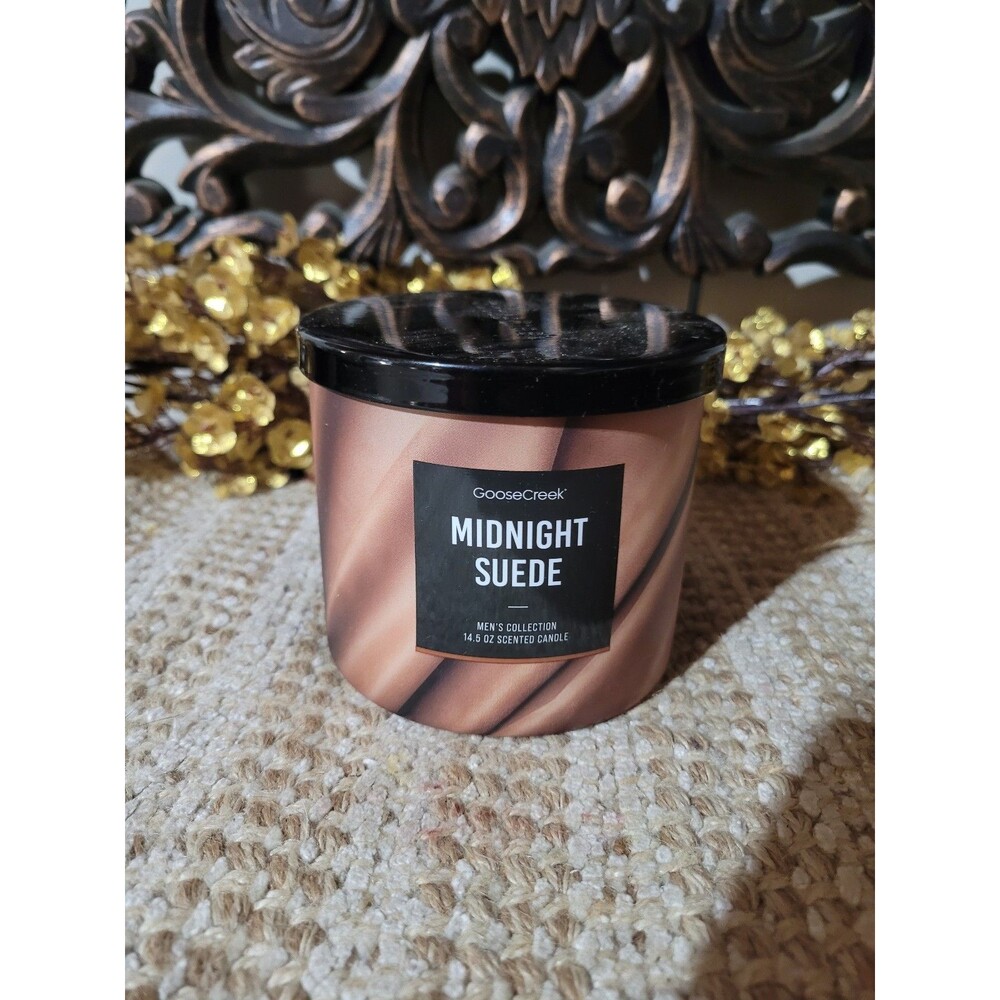 Goose Creek Midnight Suede Men's Collection 3-wick Candle